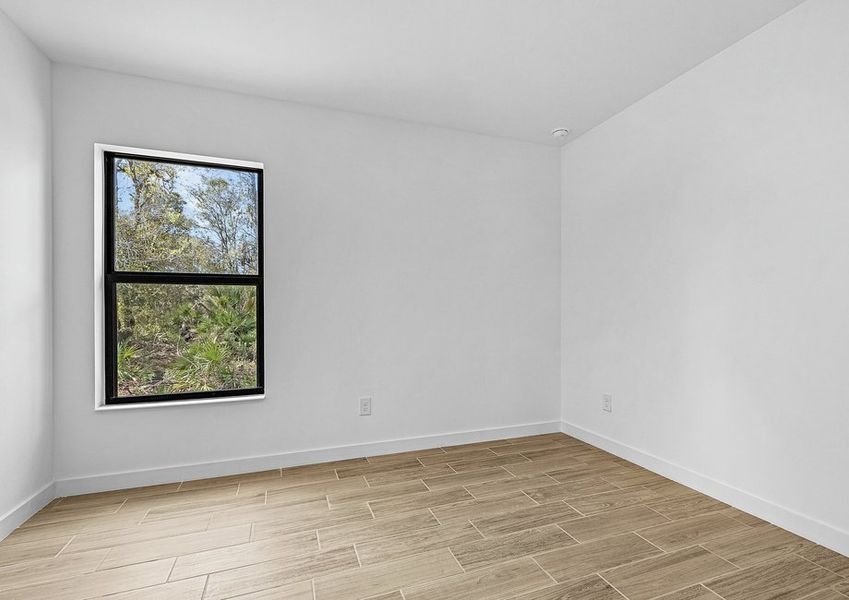 The flex room is ready to be transformed into a flex room