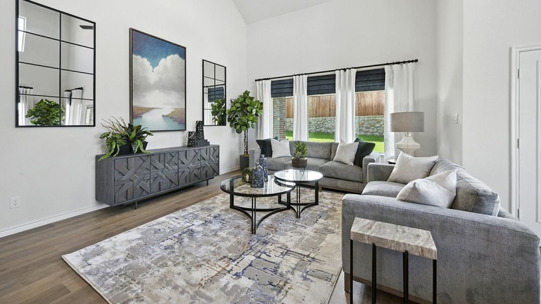 Representative furnished interior of a home built from the Bastrop by D.R. Horton in Silverado, Aubrey (Image 11).