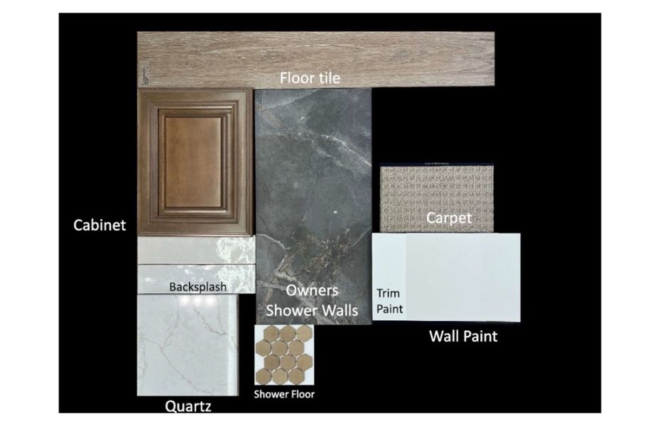 Sample of building materials used in homes in Harvest - Enchantment Series, Queen Creek (Image 3). Sample of building materials used in homes in Harvest - Enchantment Series, Queen Creek (Image 3).