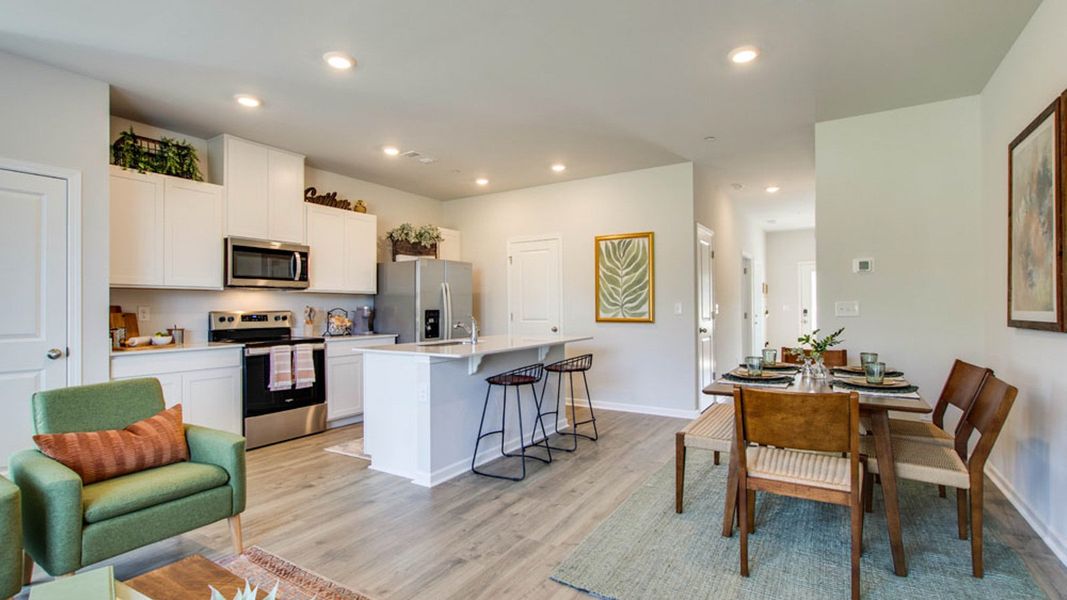Furnished interior view inside a new home in Woodbridge Glen Townhomes, Lebanon (Image 15).