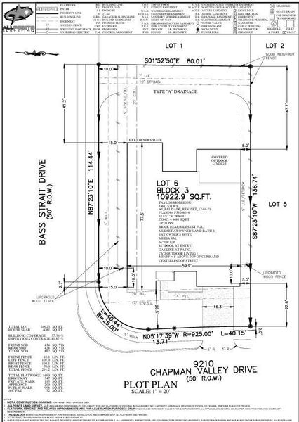 9210 Chapman Valley Drive - Plot Plan