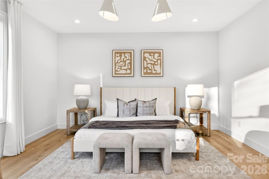 Furnished interior view inside a new home in , Charlotte (Image 32).