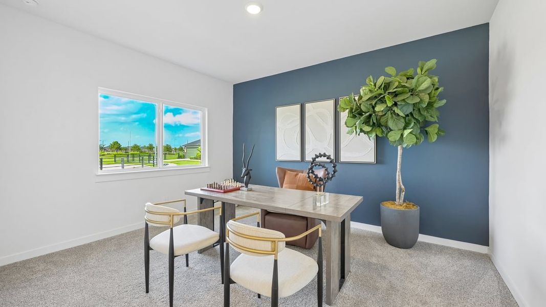 Furnished interior view inside a new home in Evergreen, Rosenberg (Image 16).