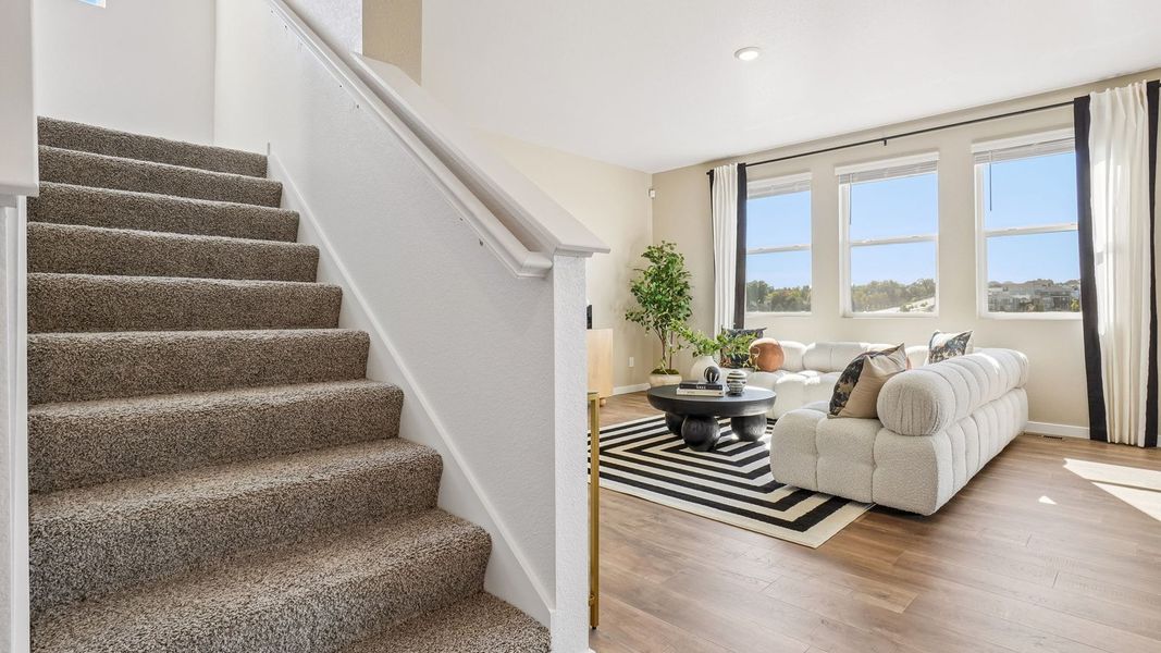 Furnished interior view inside a new home in Fossil Creek Ranch, Windsor (Image 5).