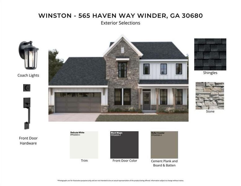 Sample of building materials used in homes in Stonehaven, Winder (Image 4).