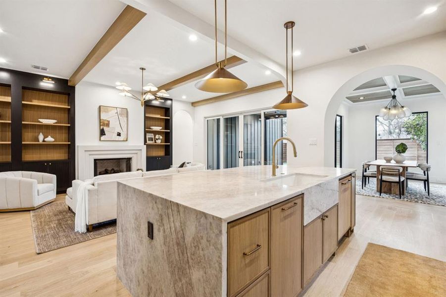 Furnished interior view inside a new home in , Dallas (Image 18).