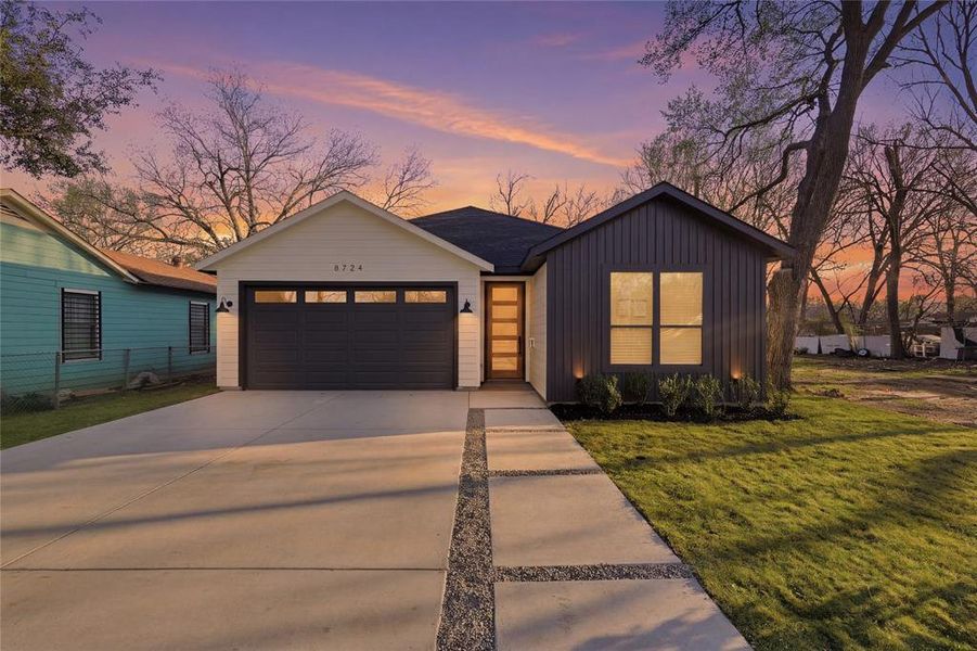 Front exterior of a new home in , Dallas, TX, highlighting curb appeal (Image 17).