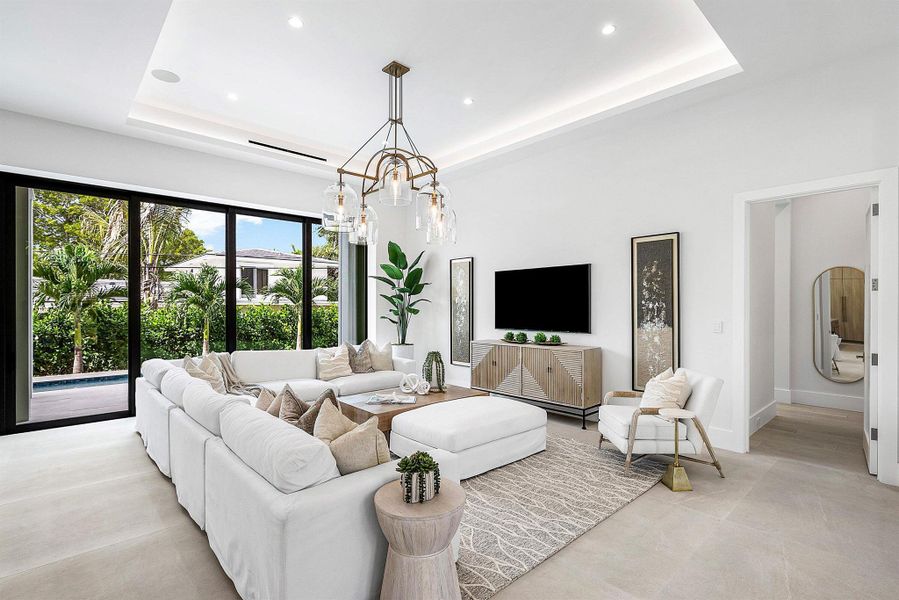 Furnished interior view inside a new home in , Fort Lauderdale (Image 49). Furnished interior view inside a new home in , Fort Lauderdale (Image 49).