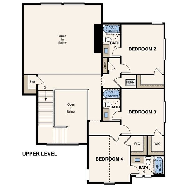 2D floor plan layout for the The Windsor by Century Communities in Trails at Smoky Hill | The Preserve, Parker, CO (Image 5).