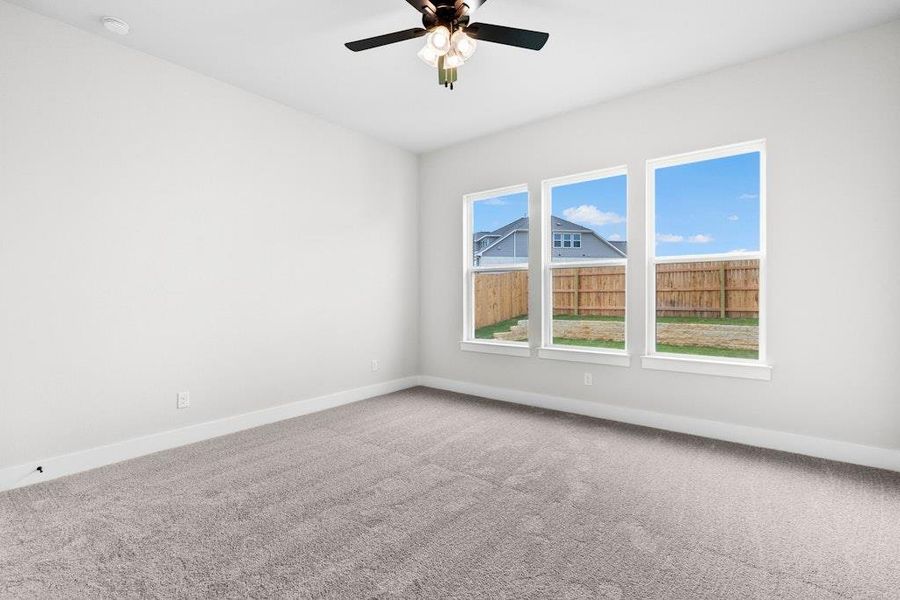 Spacious, unfurnished interior of a new home in Blackhawk, Pflugerville (Image 31).