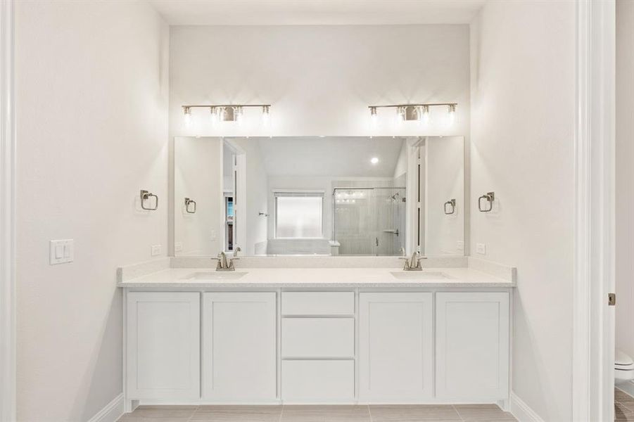 Furnished interior view inside a new home in Sunrise at Garden Valley, Waxahachie (Image 7).