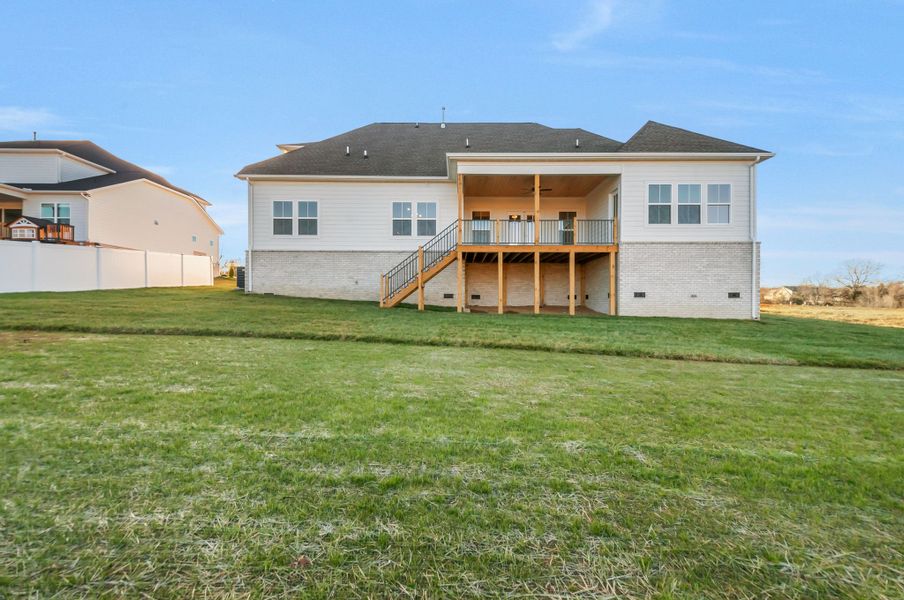 Rutledge III Farmhouse - Rear Elevation Rutledge III Farmhouse - Rear Elevation