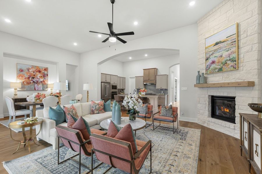 Representative Family Room - some options shown Representative Family Room - some options shown