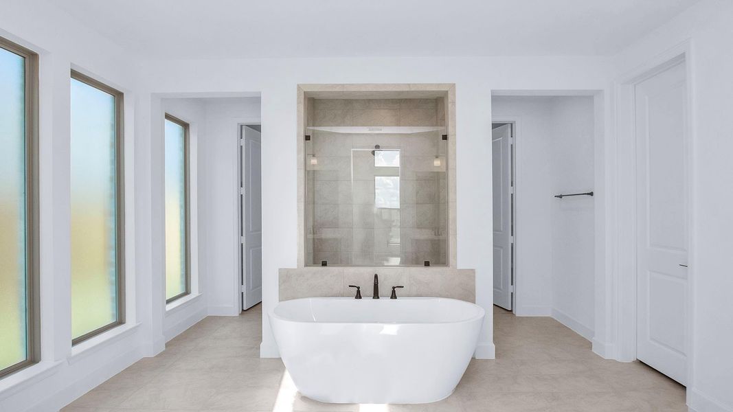 Furnished interior view inside a new home in Briarley 60', Montgomery (Image 8).