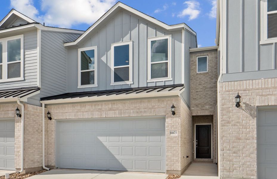 Front exterior of a new home in Northpoint at Old Settlers, Round Rock, TX, highlighting curb appeal (Image 22).