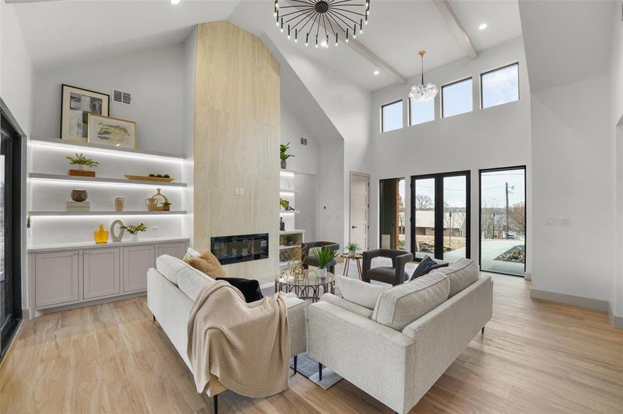 Furnished interior view inside a new home in , Malakoff (Image 26).