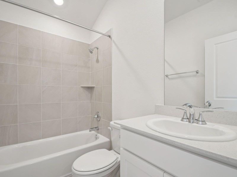 Photo is not of the actual home, but is an inspirational photo of builder’s model home and may depict options, furnishings, and/or decorator features that are not included