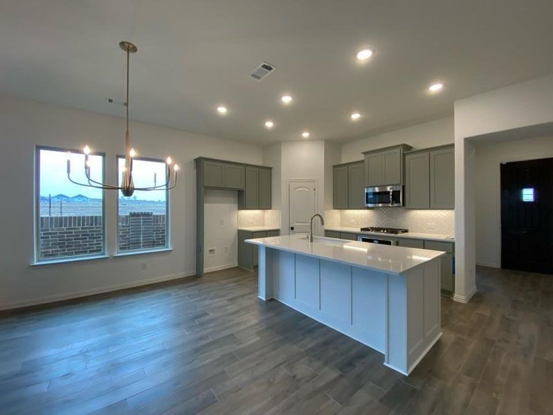 Furnished interior view inside a new home in Morningstar, Aledo (Image 7). Furnished interior view inside a new home in Morningstar, Aledo (Image 7).