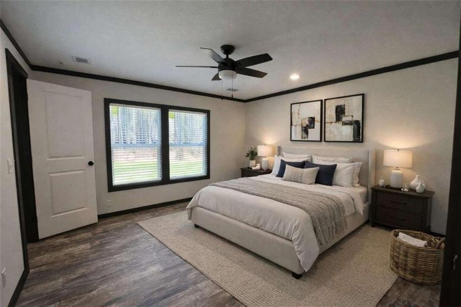 Furnished interior view inside a new home in , Eatonton (Image 10).