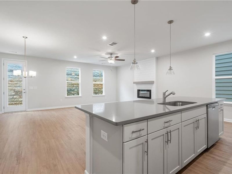 Furnished interior view inside a new home in The Village at Shallowford, Kennesaw (Image 17). Furnished interior view inside a new home in The Village at Shallowford, Kennesaw (Image 17).