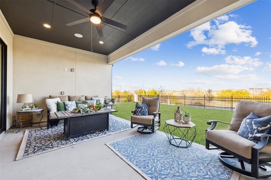 Exterior details and patio area of a home in , Frisco (Image 24).
