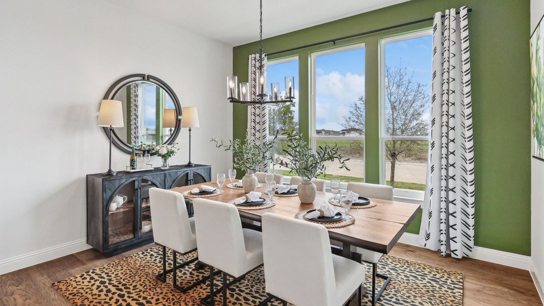 Representative furnished interior of a home built from the Cornell by Brightland Homes in Green Meadows Premier, Celina (Image 6).