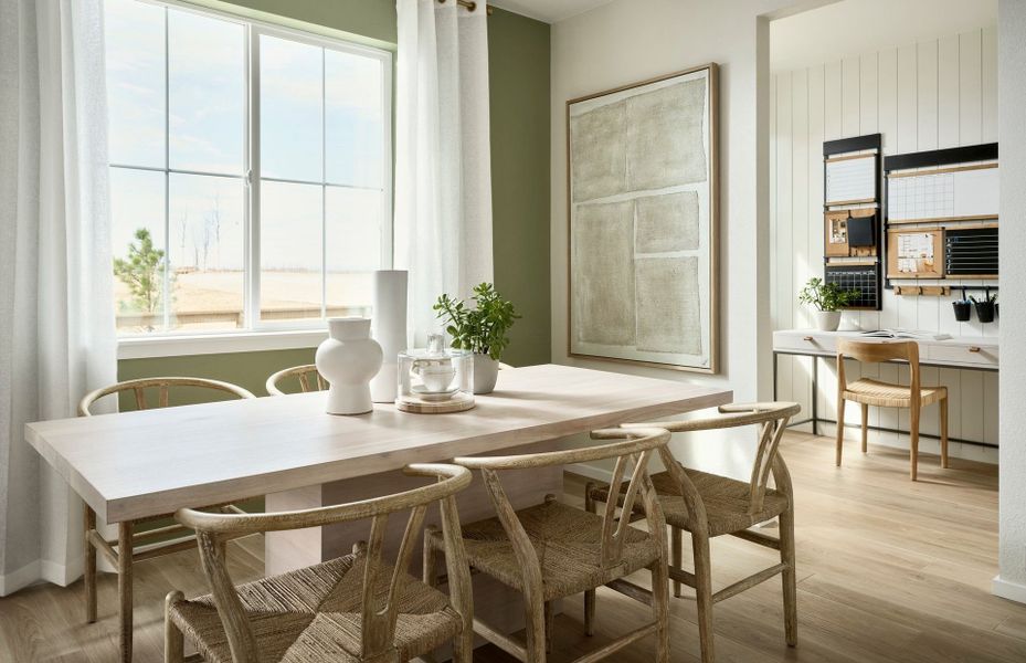 Representative furnished interior of a home built from the Boardwalk by Pulte Homes in Cordovan, Longmont (Image 9).