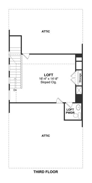 2D floor plan layout for the Penelope by K. Hovnanian® Homes in Cloverdale, Houston, TX (Image 5). 2D floor plan layout for the Penelope by K. Hovnanian® Homes in Cloverdale, Houston, TX (Image 5).