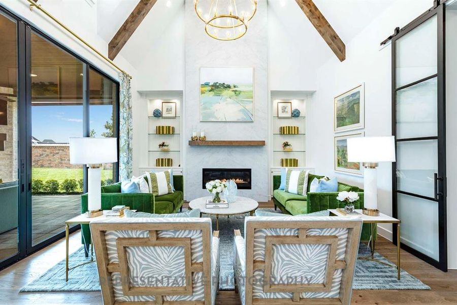 Furnished interior view inside a new home in StarView, Prosper (Image 9).