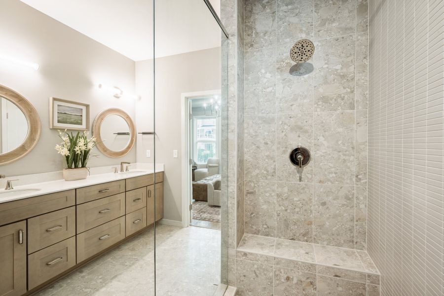 Representative furnished interior of a home built from the Linden by Fischer Homes in Twin Lakes, Hoschton (Image 21).