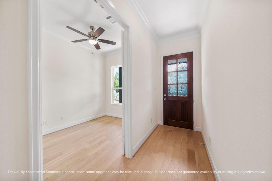 Whether you’re Zooming into meetings, journaling over coffee, or greeting clients with ease, this front-facing study is filled with light and purpose.