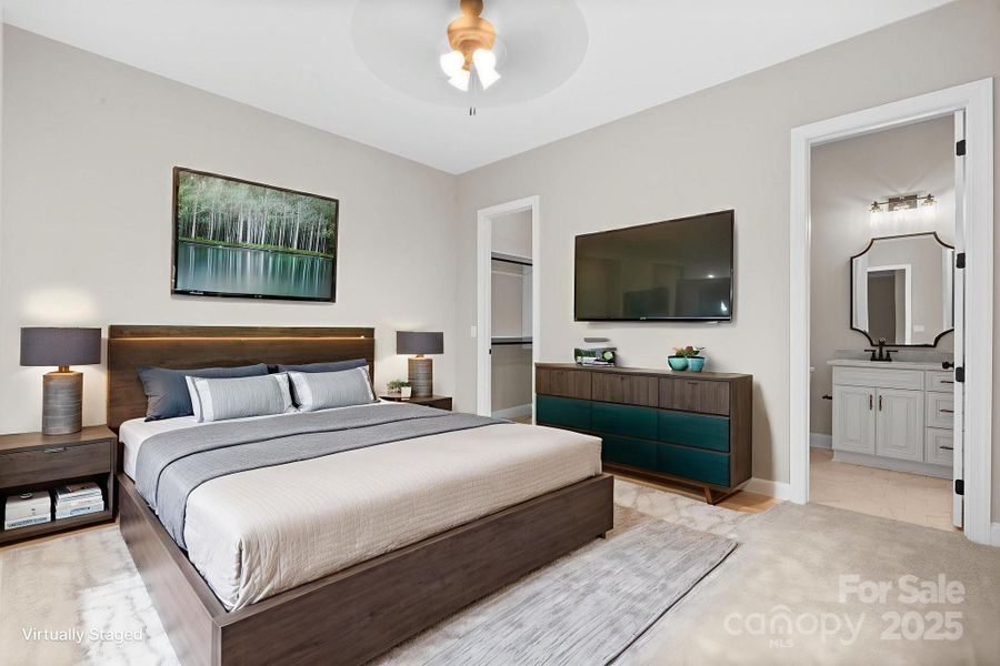 Furnished interior view inside a new home in , Charlotte (Image 5). Furnished interior view inside a new home in , Charlotte (Image 5).