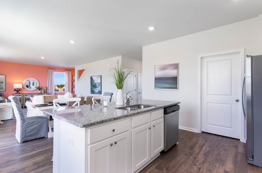 Representative furnished interior of a home built from the GALEN by D.R. Horton in Kingston Bay, Conway (Image 11).