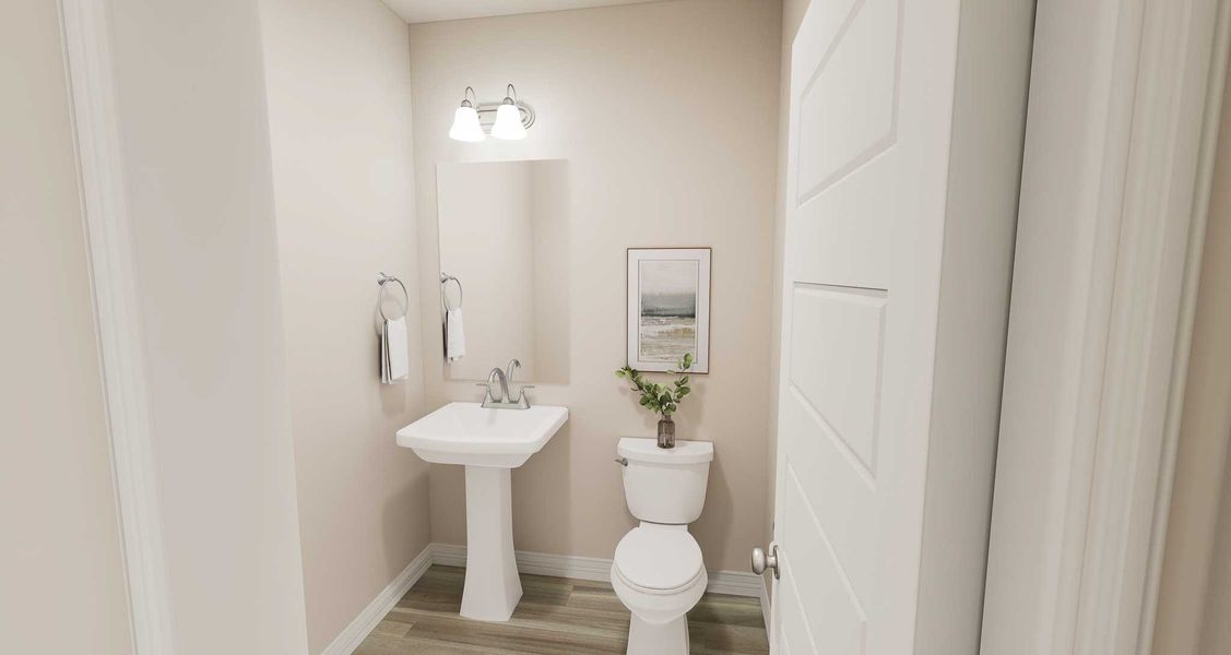 Furnished interior view inside a new home in Mason Woods, Cypress (Image 13).