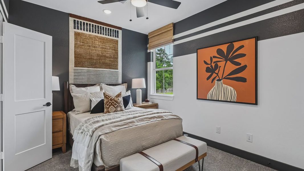Representative furnished interior of a home built from the Cheverny by Chesmar Homes in The Woodland Hills Chateau, Willis (Image 27). Representative furnished interior of a home built from the Cheverny by Chesmar Homes in The Woodland Hills Chateau, Willis (Image 27).