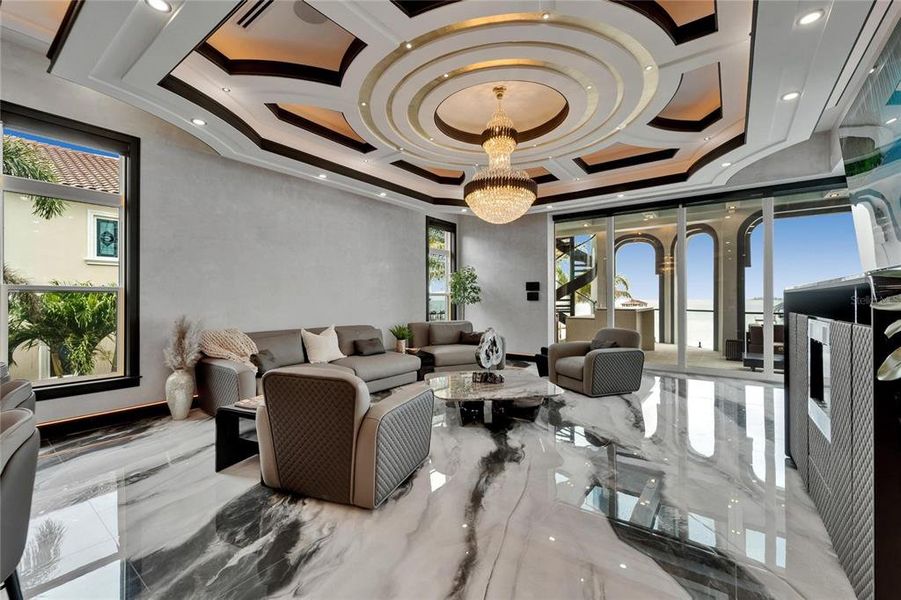 Furnished interior view inside a new home in , Apollo Beach (Image 90).