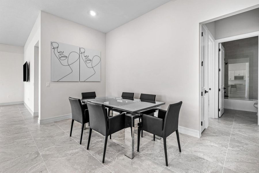 Furnished interior view inside a new home in Avondale at Avenir, Palm Beach Gardens (Image 51).