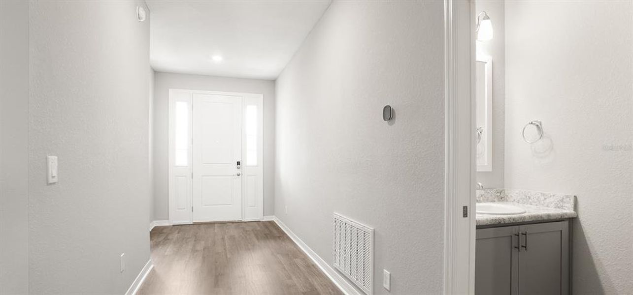 Spacious, unfurnished interior of a new home in Estates at Hickory Cove - Single-Family Homes, St. Cloud (Image 17). Spacious, unfurnished interior of a new home in Estates at Hickory Cove - Single-Family Homes, St. Cloud (Image 17).