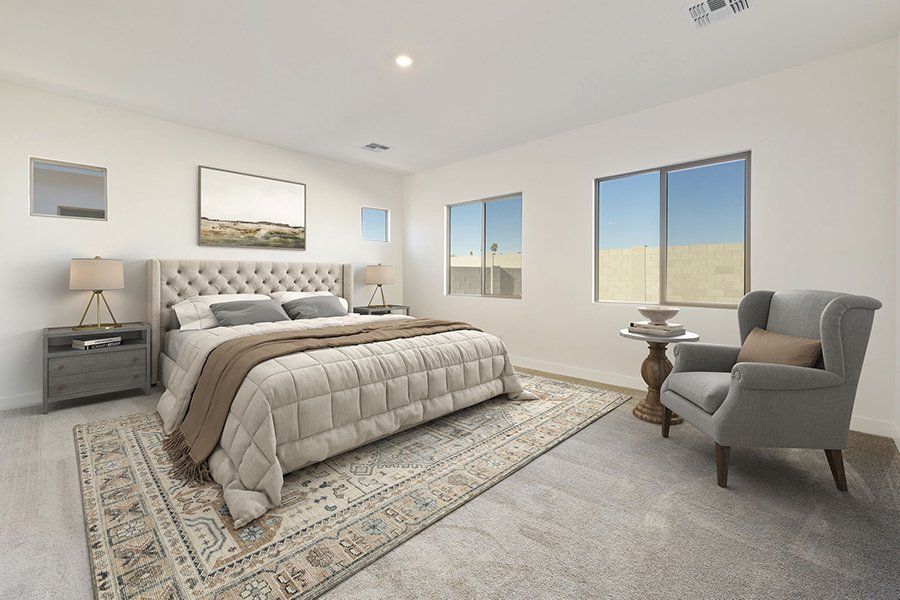 Furnished interior view inside a new home in Salero, Phoenix (Image 9). Furnished interior view inside a new home in Salero, Phoenix (Image 9).
