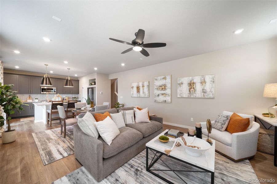 Furnished interior view inside a new home in , Aurora (Image 23).