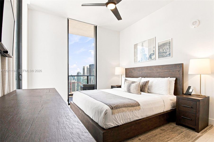 Furnished interior view inside a new home in , Miami (Image 19).