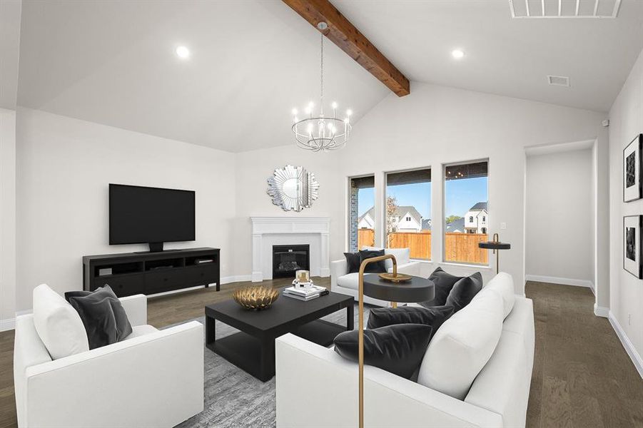 2314 Meek Woods - Family Room Virtually Staged