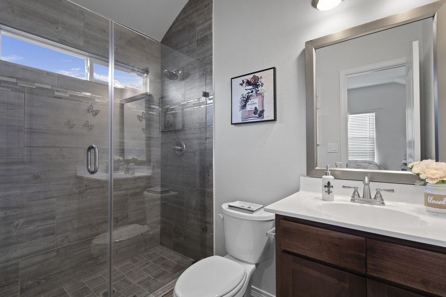Representative furnished interior of a home built from the Meadow-1930SSC by Saratoga Homes in Paseo Del Este, El Paso (Image 22).