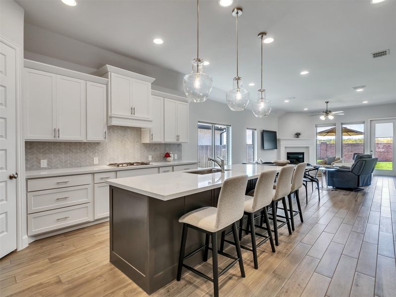 Furnished interior view inside a new home in Marvida, Cypress (Image 9).