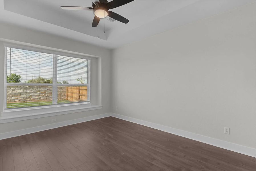 Representative unfurnished interior of a home built from the Brooks by Chesmar Homes in University Heights, McKinney (Image 29).