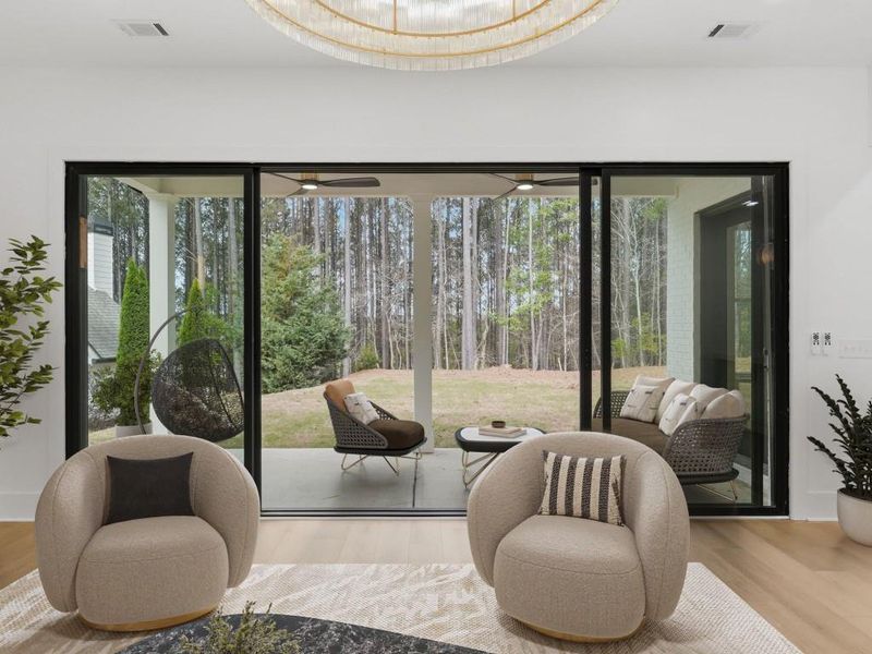 Furnished interior view inside a new home in , Canton (Image 37).