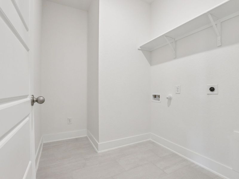 Laundry in the Callaghan floorplan at a Meritage Homes community.