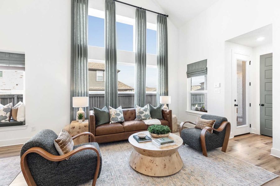 Representative Family Room - some options shown Representative Family Room - some options shown