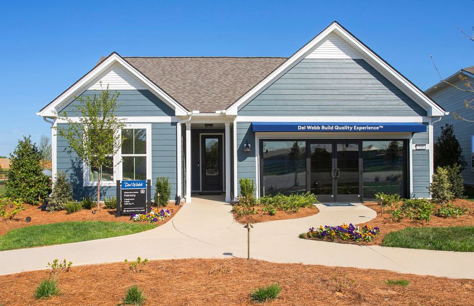 Front exterior of a new home in Del Webb Barton Village, Lebanon, TN, highlighting curb appeal (Image 2). Front exterior of a new home in Del Webb Barton Village, Lebanon, TN, highlighting curb appeal (Image 2).