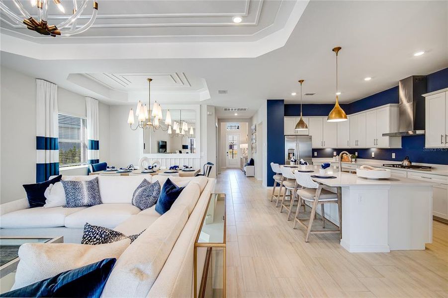 Furnished interior view inside a new home in Calusa Country Club, Lakewood Ranch (Image 24).
